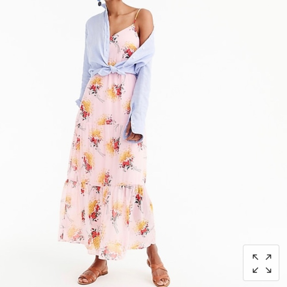 JCrew Mercantile tiered maxi dress